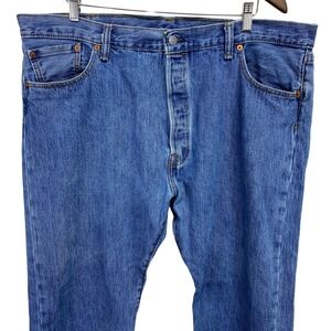 Levi's 501 Original‎ Fit Jeans Mens W42 L32 Button Fly Denim Blue (42x27)